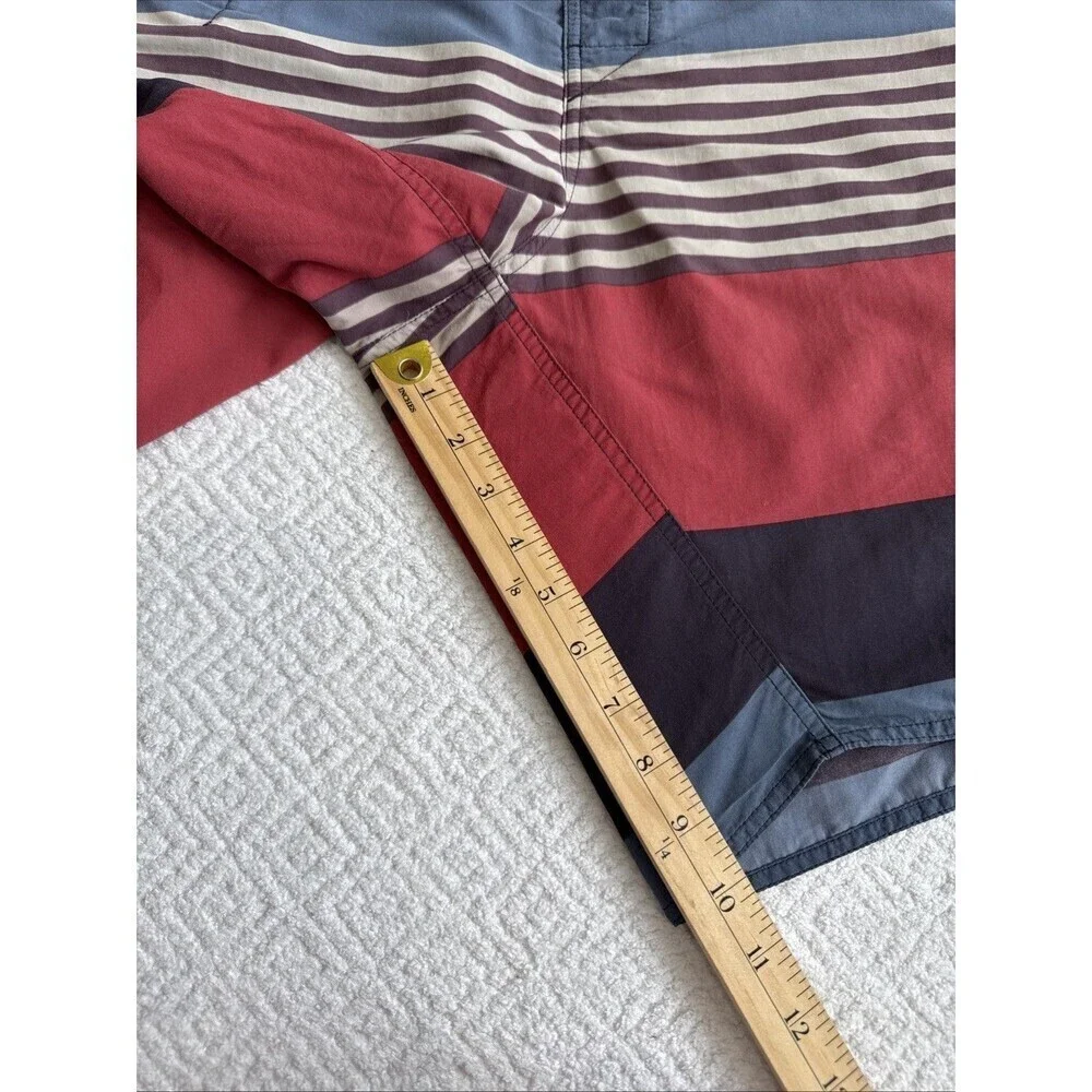 Patagonia Shorts Mens 36 Multicolor Striped Board Swim Trunks Drawstrings